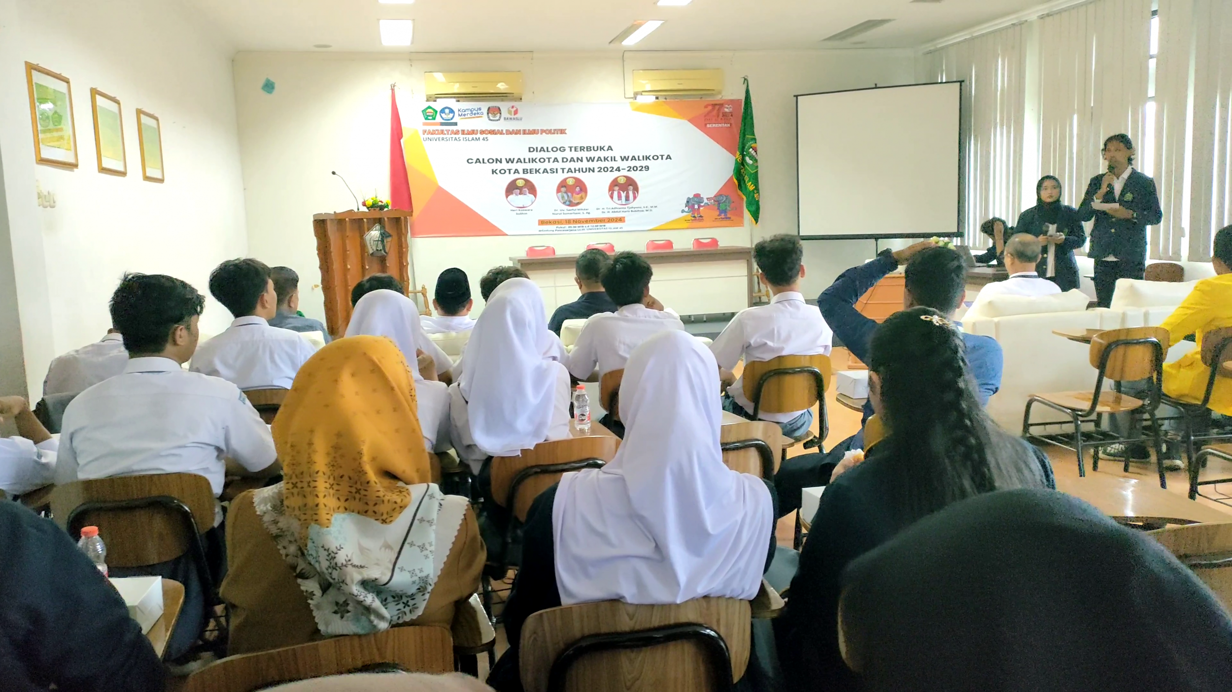 Edukasi Politik, L AB Prodi Ilmu Pemerintahan S1 FISIP-UNISMA Bekasi, Gelar Dialog Terbuka Calon Walikota dan Wakil Walikota Kota Bekasi Tahun 2024-2029, Kerja Sama dengan KPU dan Bawaslu