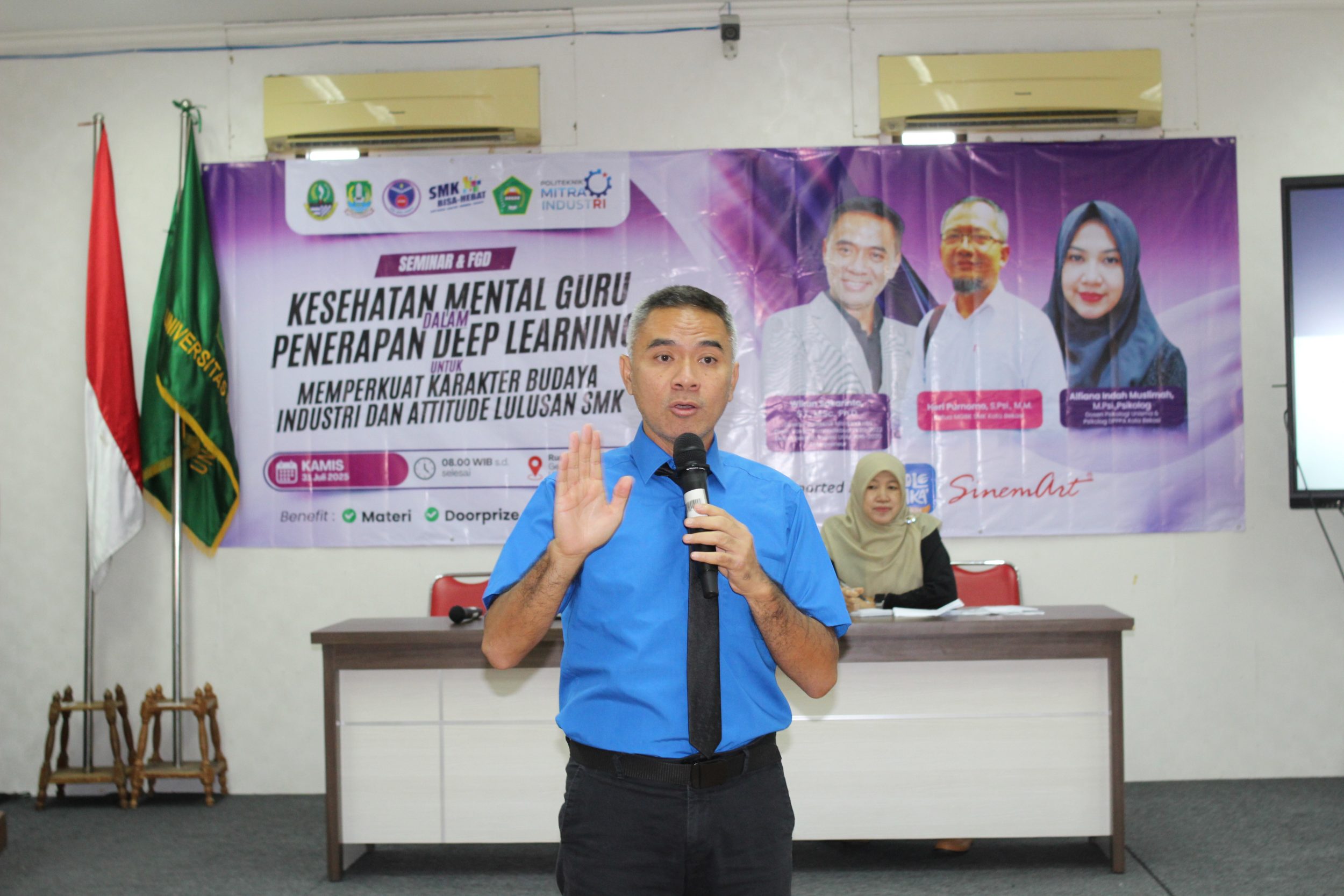 Psikologi UNISMA Bekasi Dukung Kesehatan Mental Guru SMK Melalui Seminar dan FGD